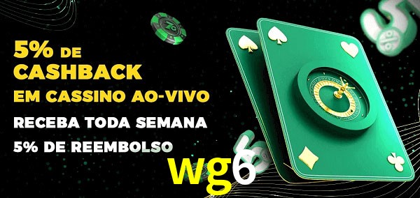 Promoções do cassino ao Vivo wg6